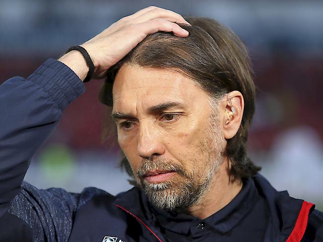 Zunehmend ratlos: Mainz-Trainer Martin Schmidt