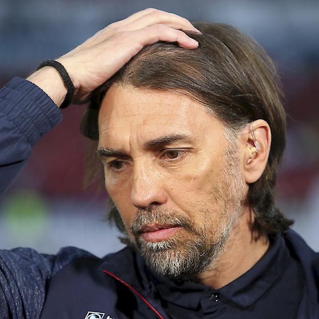 Zunehmend ratlos: Mainz-Trainer Martin Schmidt