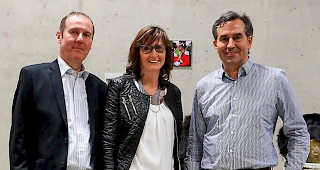 Die Projektverantwortlichen (von links) Thomas Antonietti, Rita Kalbermatten und Pascal Seiler.