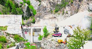 Das Kieswerk beim Ausgang des Baltschiedertals muss der zweiten und dritten Etappe des Hochwasserschutzprojekts Baltschiederbach weichen.