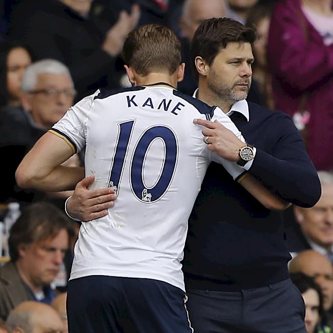 Ein erfolgreiches Duo: Tottenhams Topskorer Harry Kane und Trainer Mauricio Pocchettino