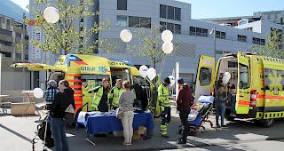 Die Sanit&auml;t Oberwallis gibt einen Einblick in ihre Arbeit und Fahrzeuge.