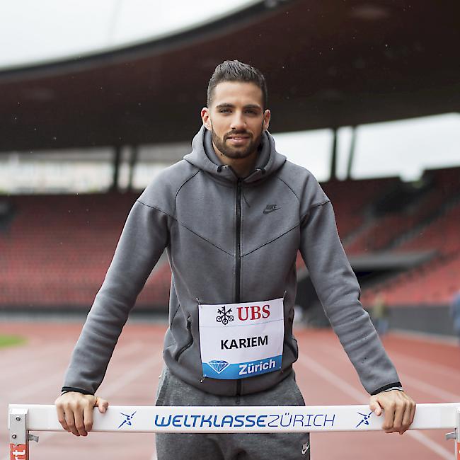 Kariem Hussein beim Fototermin einige Wochen vor dem Saisonstart