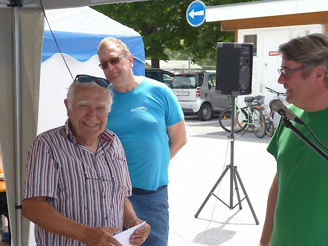 Amandus Meichtry, Mitgründer Tandem 91, Sixtus Bregy, Präsident Tandem 91, Charly Locher, Vorstand Tandem 91.