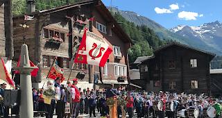 Impressionen aus dem 66. Bezirksmusikfest Goms/&Ouml;stlich Raron in Ernen.