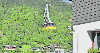 Die geplante neue Bahn auf das Eggishorn (Bild: bestehende Bahn) sorgt in Fiesch f&uuml;r viel Gespr&auml;chsstoff.