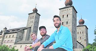 Der Countdown l&auml;uft: Joel Ruffiner, Kevin Schwestermann und Fabian Jordan (v.l.) starten am 30. Juli.