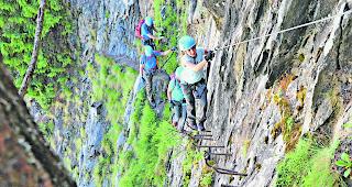Schwindelfrei. Der Klettersteig &laquo;Aletsch&raquo; z&auml;hlt zu den leichteren seiner Art. Ein Bergf&uuml;hrer ist jedoch zu empfehlen. 