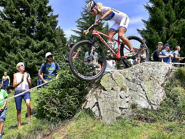 Jolanda Neff klassierte sich im Weltcup-Rennen auf der Lenzerheide im 4. Rang