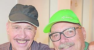 Iwan Wyssen (70) aus Naters und Luzi Cavigilli (71) aus Flims.