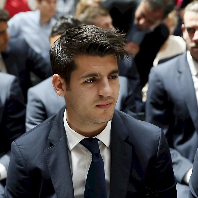 Alvaro Morata wagt ein neues in London bei Chelsea ein neues Ausland-Abenteuer (Archiv)