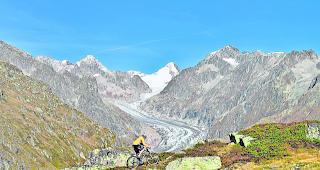 Biketourismus. Ein Beispiel, wo das neue Konzept Anwendung finden wird: Auch f&uuml;r die Homologation k&uuml;nftiger Bikewege ist gemeinde&uuml;bergreifende Zusammenarbeit in der Aletsch Arena gefragt. 