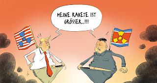 Zwei Hitzk&ouml;pfe drohen mit Atombombe.