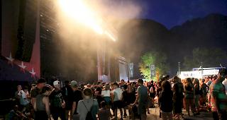 Leere Bühne: Hier müsste eigentlich Lil Wayne stehen...