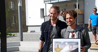 Überwältigt. Lo&Leduc während der Feier zu ihren Ehren.