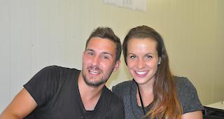 Happy. Thomas und Lea sind per Zufall am Open Air Gampel gelandet.