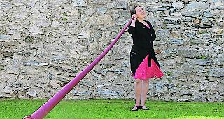 Ausgezeichnet. Nicole Graber, eine der beiden Preistr&auml;ger des Prix Giuseppe Englert 2017 in Leuk.  