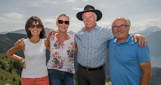 Marianne Jossen (67), Bernadette Schnydrig (53), Peter Jossen (68) und Hugo Jossen (63), alle aus Naters