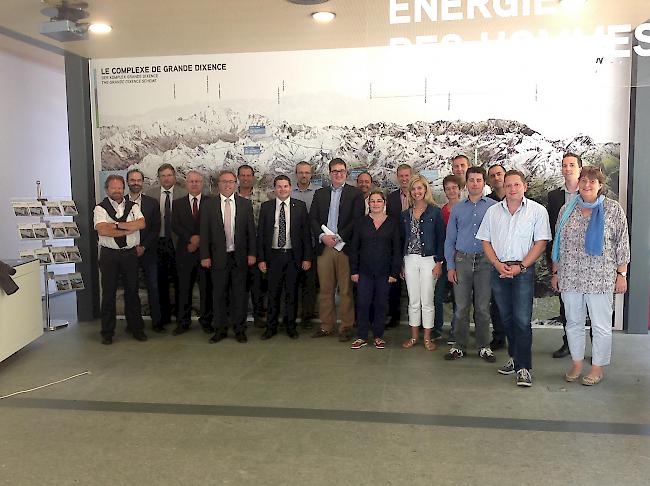 Das Treffen der Kommission für Volkswirtschaft und Energie und der Wasserkraftakteure fand im Kraftwerk Bieudron der Grande Dixence SA statt.