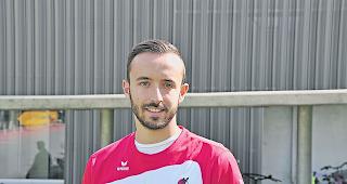 Hannes Cina, neuer St&uuml;rmer beim FC Visp.