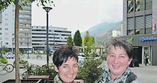 Christine Jaggi (46) und Iren Ebener (50) aus Kippel .