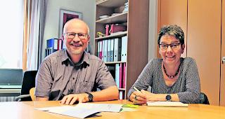 Grund zu feiern. Vor zehn Jahren nahmen Martin Blatter und Emmy Brantschen bei der Fachstelle Ehe und Familie ihre Arbeit auf.  