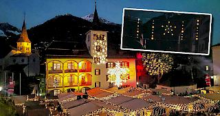 Nach dem Aus des Weihnachtsdorfs (gr. Bild) soll es ab 2018 einen neuen Weihnachtsevent geben. Bereits dieses Jahr aber wird eine neue Weihnachtsbeleuchtung installiert (kl. Bild).