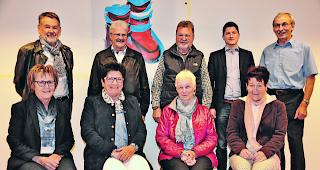 F&uuml;r den guten Zweck. Der Vorstand der Winterhilfe Oberwallis, von links oben im Uhrzeigersinn: Jean-Claude Ricci, Niklaus Holzer, Peter Imboden, Samuel Wyer, Philipp Studer, Aloisia Plaschy, Vreni Schmid, Irmgard Zurbriggen und Maria Oester. 