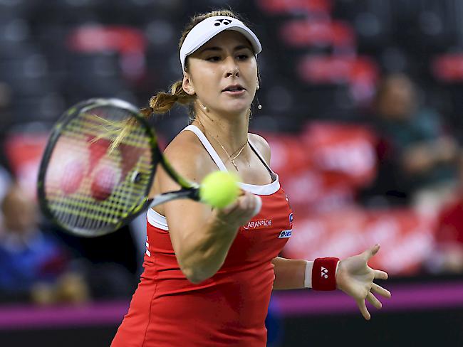 Sieg zum  Auftakt in Linz: Belinda Bencic