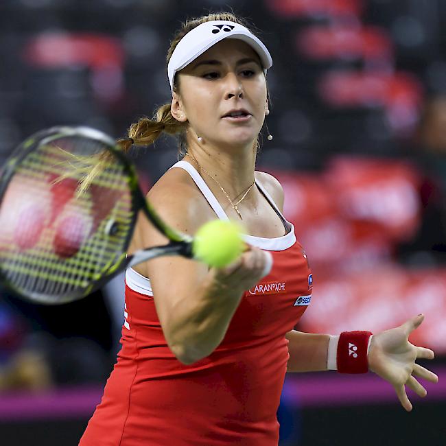 Sieg zum  Auftakt in Linz: Belinda Bencic