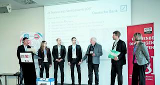 Stolzer Preis. Patrick Bizeau, Leiter Informatik des Spital Wallis, konnte die Auszeichnung an der Preis&uuml;bergabe in K&ouml;ln entgegennehmen. 