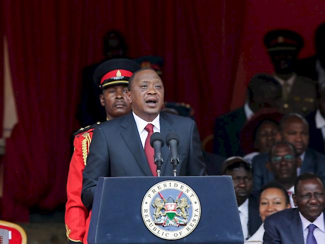 Amtsinhaber Uhuru Kenyatta hat wie erwartet die erneute Präsidentenwahl in Kenia gewonnen. (Archiv)