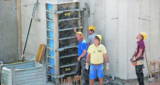 Die Arbeitslosigkeit ging vor allem im Baugewerbe zur&uuml;ck.