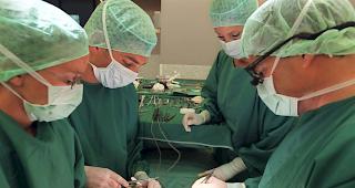 &Auml;rzte implantieren einem Patienten eine Niere. (Archivbild)