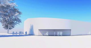 Rund. Die Form der neuen Eis- und Eventhalle ist den Rundungen eines Eishockeyfeldes nachempfunden. Sie bietet nebst dem normalen Eishockey-Betrieb auch zahlreiche andere Verwendungsm&ouml;glichkeiten wie Feste, Konzerte und Events aller Art. 