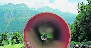 Abkl&auml;rungen. Die Gastransitleitung k&ouml;nnte in Oberwald einen Grossspeicher speisen (Bild: Hofstetten, Bern). 