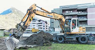 Umfangreiche Arbeiten. Im Rarner Dorfteil Turtig hat die Sanierung der durch Quecksilber belasteten Parzellen begonnen. 