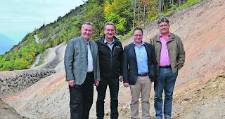 &laquo;Ziel ist es, das KWK Dala im Herbst 2018 in Betrieb zu nehmen&raquo;, Gilbert Loretan (rechts im Bild).