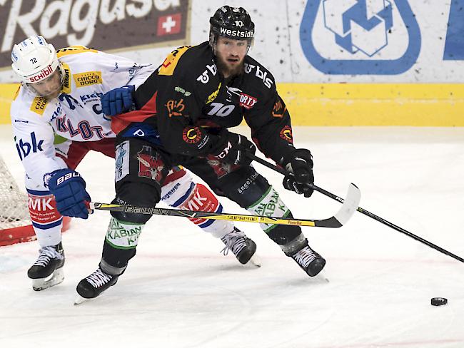 Tristan Scherwey beendete gegen den EHC Kloten seine 19 Spiele andauernde Torflaute