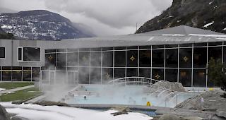 Die Thermalquellen erfreuen sich auch w&auml;hrend der  kalten Jahreszeit an immer mehr Besuchern.