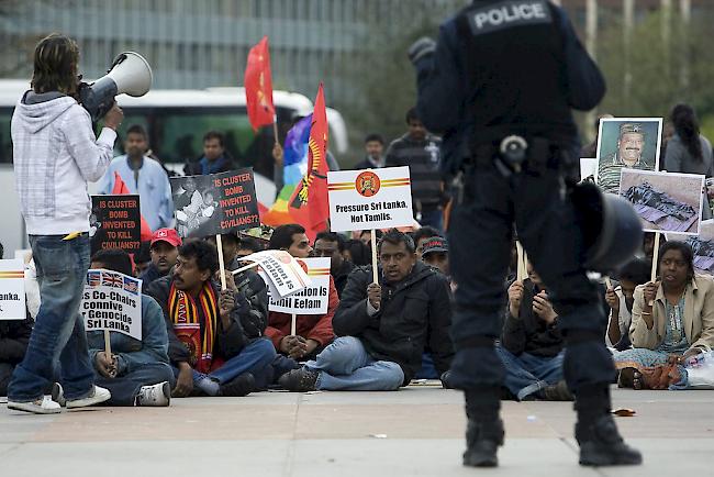 Demonstrierende Tamilen in der Schweiz (Archivbild).