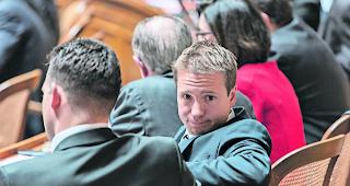 Jugends&uuml;nde? FDP-Nationalrat Nantermod.  