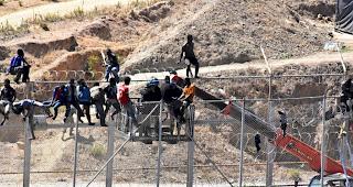 Die Grenze zwischen Marokko und Ceuta (Archiv)