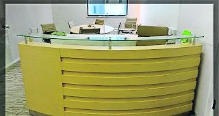 Stillgelegt. Der ehemalige Firmenempfang der &laquo;Alkopharma&raquo;.  