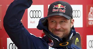 Svindal l&auml;chelnd nach dem Super-G