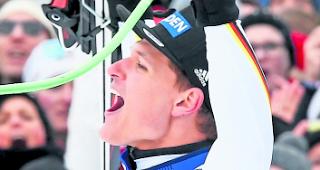 Um 8 Hundertstel entthronte der mit Nummer 13 gestartete Thomas Dressen den zu diesem Zeitpunkt f&uuml;hrenden Feuz.  (Archiv)