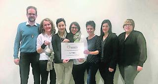 Engagiert. Von links: Daniel Rotzer, Caroline Walker Miano, Corina Jossen, Trix In-Albon, Barbara Wyssen, Karin Schmidhalter, Nicole Chanton. 