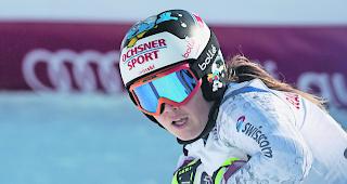 Grosses Pech: M&eacute;lanie Meillard st&uuml;rzte im Training.  