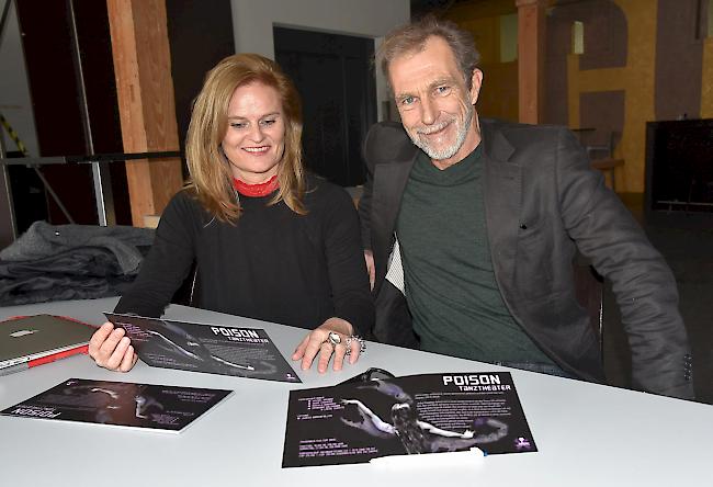 Gespannt. Projektleiterin Judith Bärenfaller und Choreograf Arthur Kuggeleyn: «Gespannt, wie unser Tanztheater ‹Poison› beim Publikum ankommen wird.»