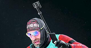 Benjamin Weger schloss nach einem m&auml;ssigen Sprint die Verfolgung auf Rang 22 ab.